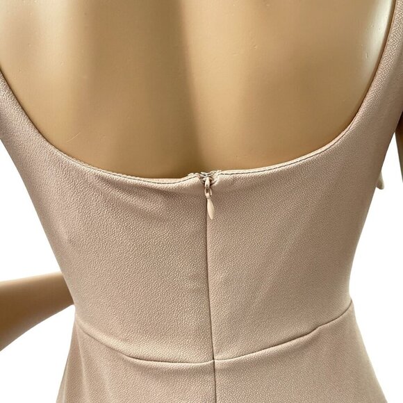 Birdy Grey Alex Convertible Crepe Taupe Maxi Formal Bridesmaid Dress Large NWT - Picture 9 of 16